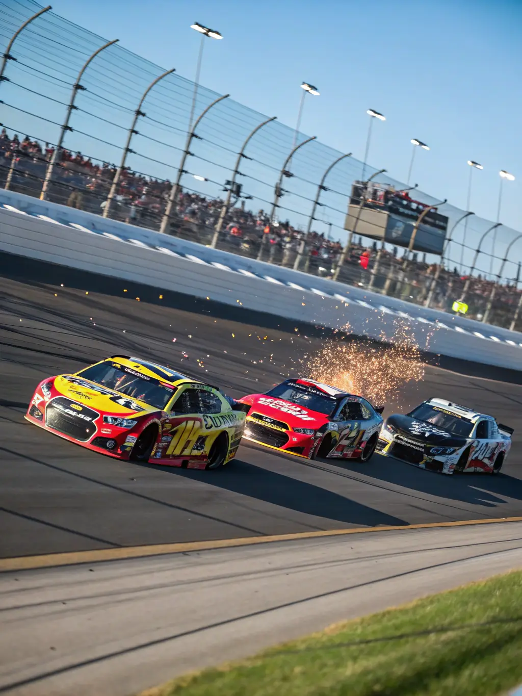 A vibrant image of a well-organized motorsport event, showcasing the excitement and professionalism of ECURIE VESUBIENNE AUTOMOBILE's events.